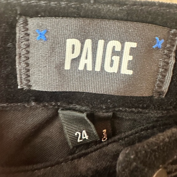 PAIGE Claudine Velvet Flare Pants NWT Size 24 High Rise Ankle Bootcut - Picture 6 of 7